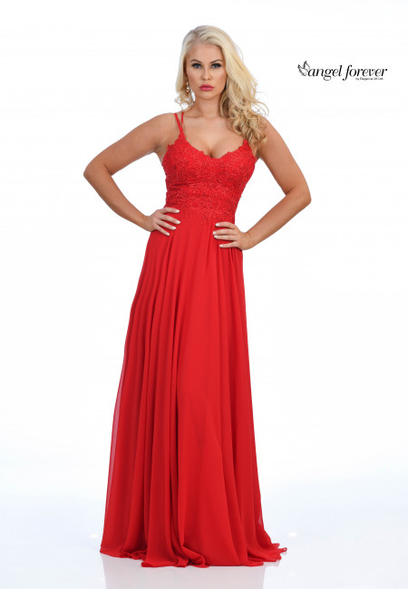 Angel Forever Red Chiffon Prom Dress / Evening Dress